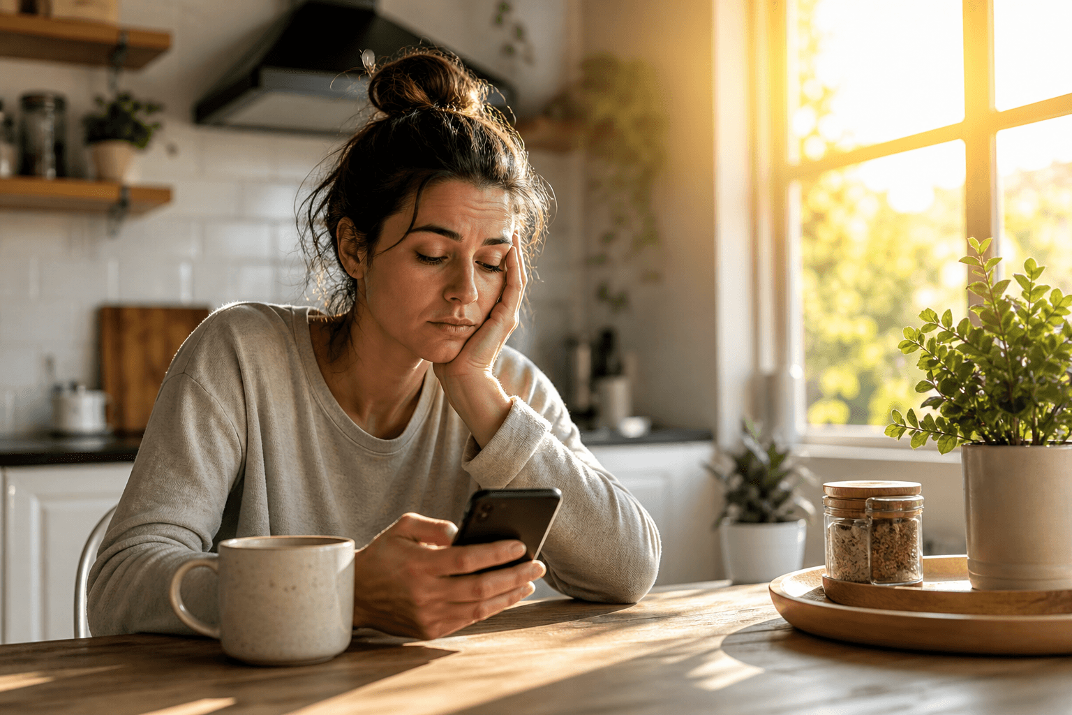 Person experiencing morning fatigue