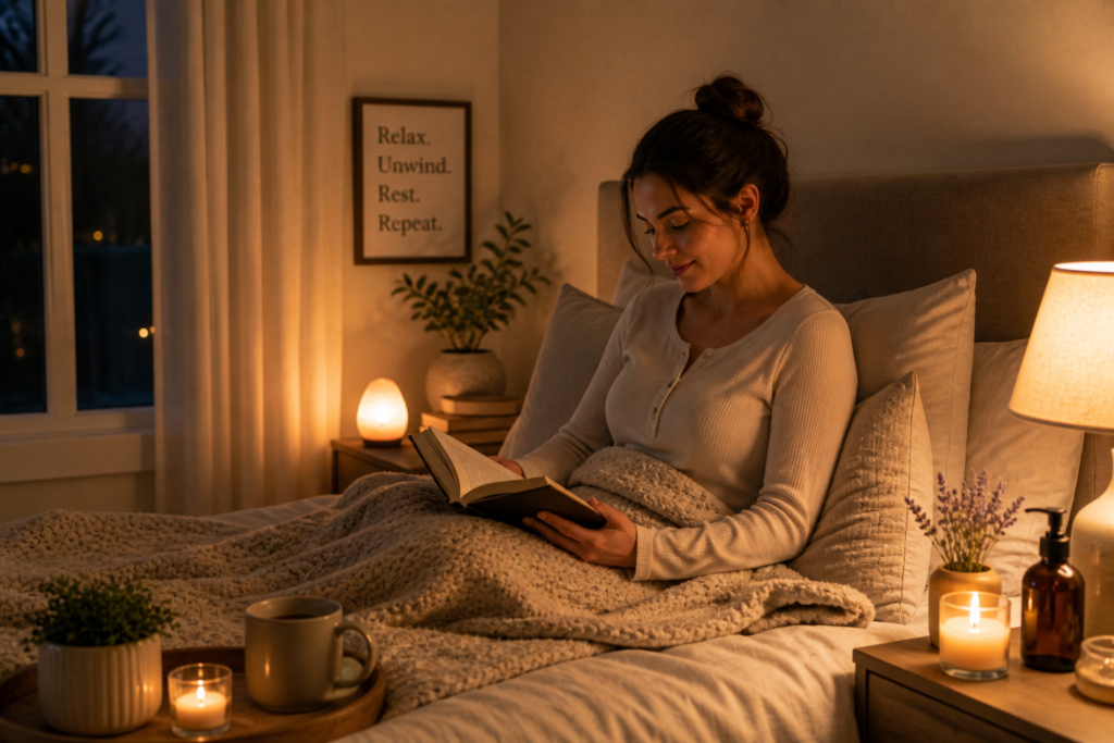 evening routine for stress