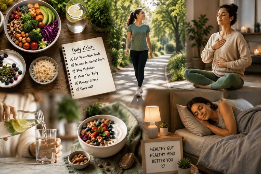 daily habits that support the gut brain axis
