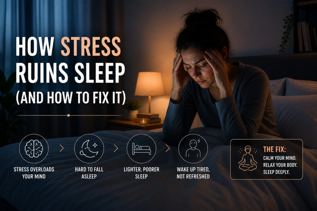 How Stress Quietly Ruins Your Sleep Quality