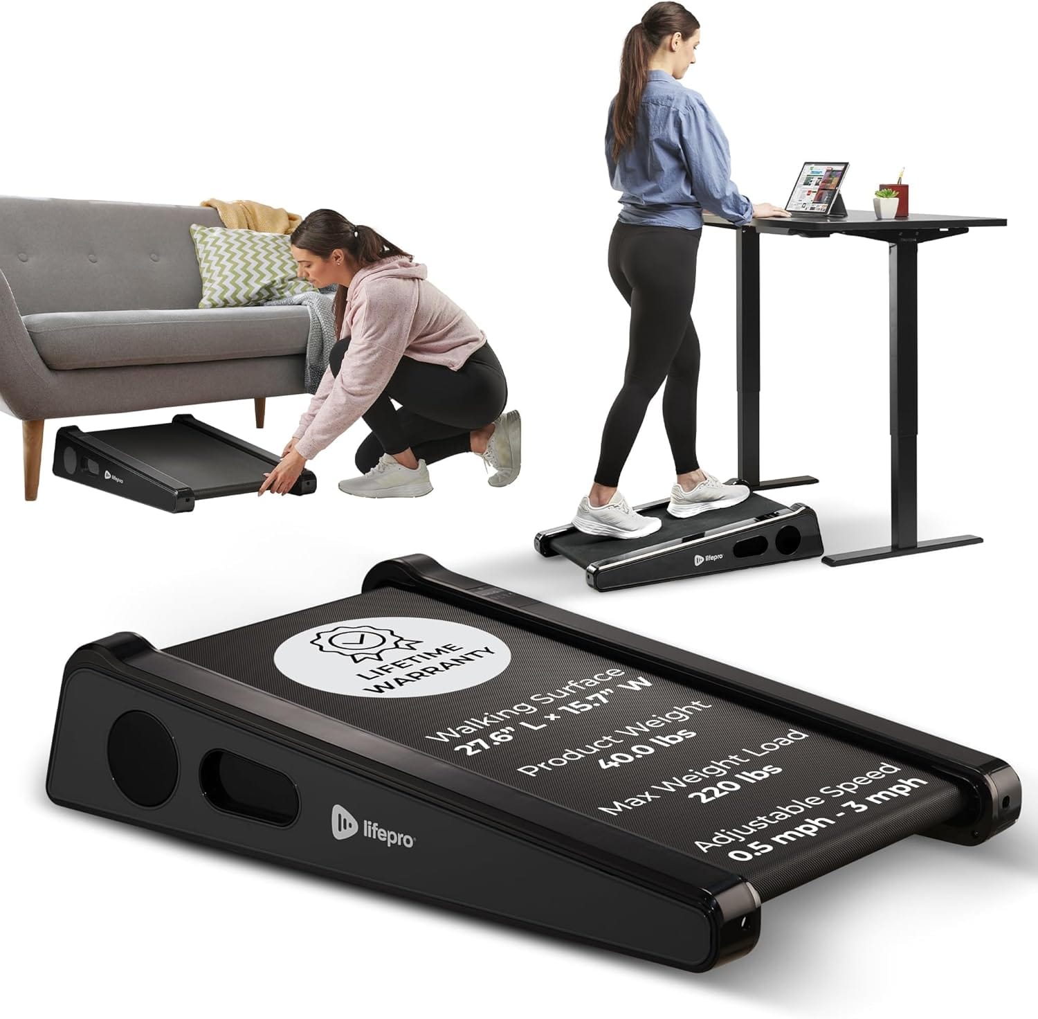 LifePro PacerMini Foldable Walking Treadmill
