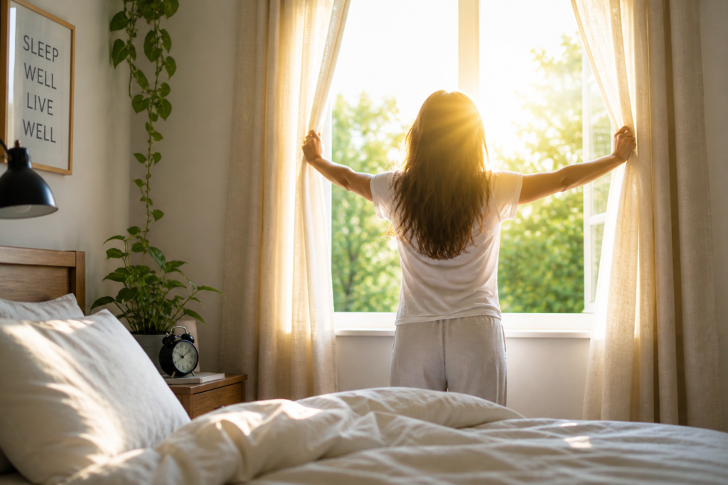 sunlight for waking refreshed