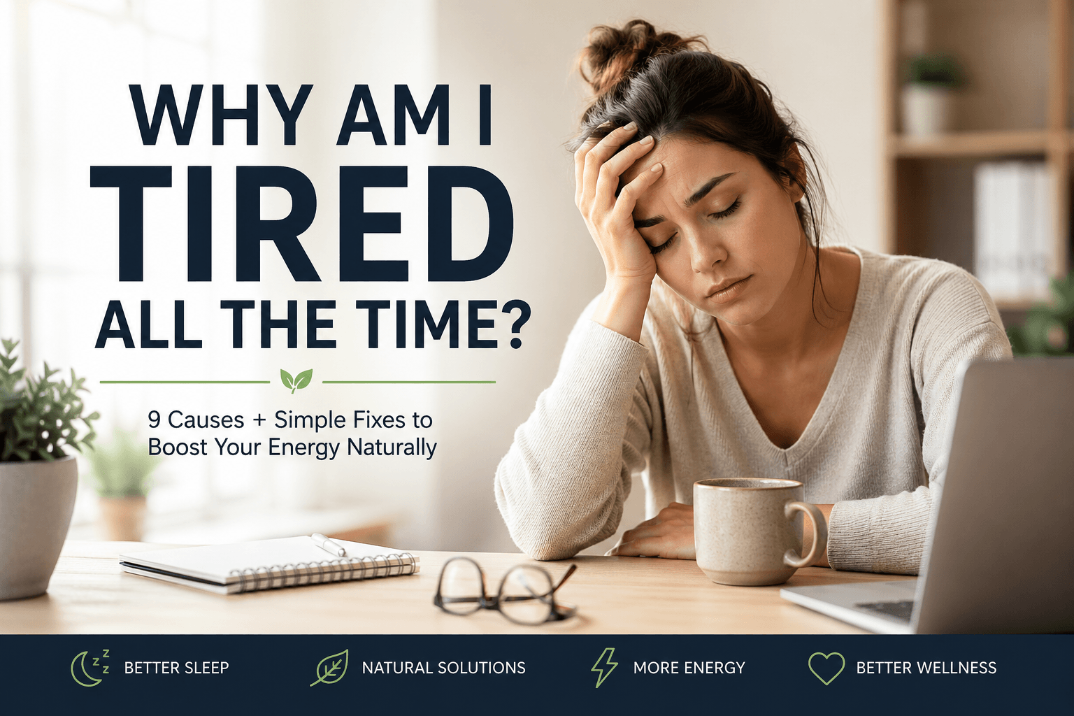Person experiencing persistent tiredness