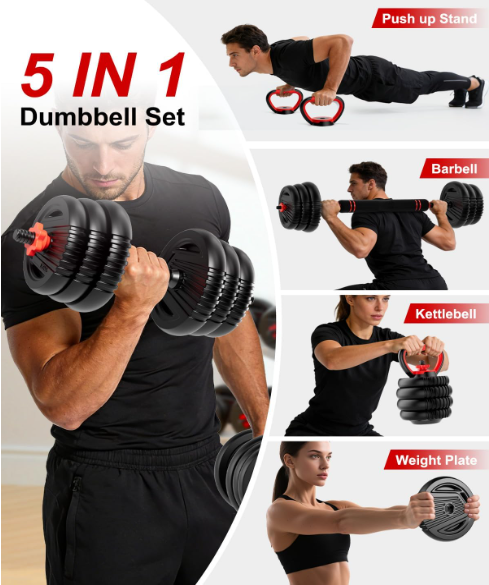 Adjustable Dumbbells Set for Home Workouts