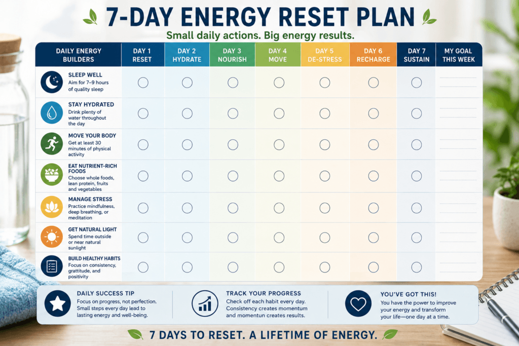 7 day energy reset plan