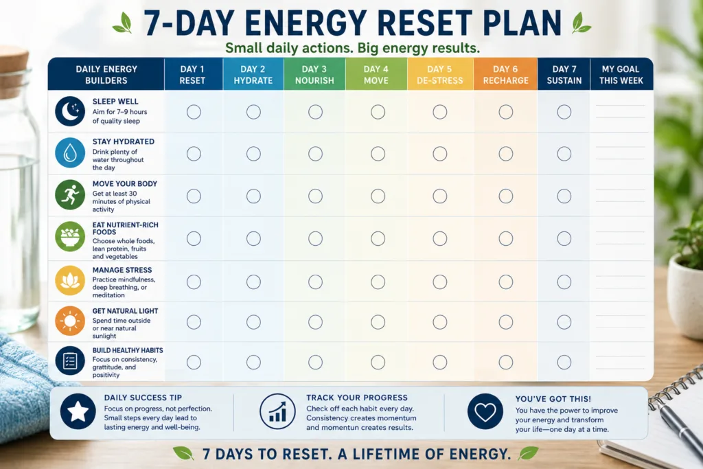 7 day energy reset plan