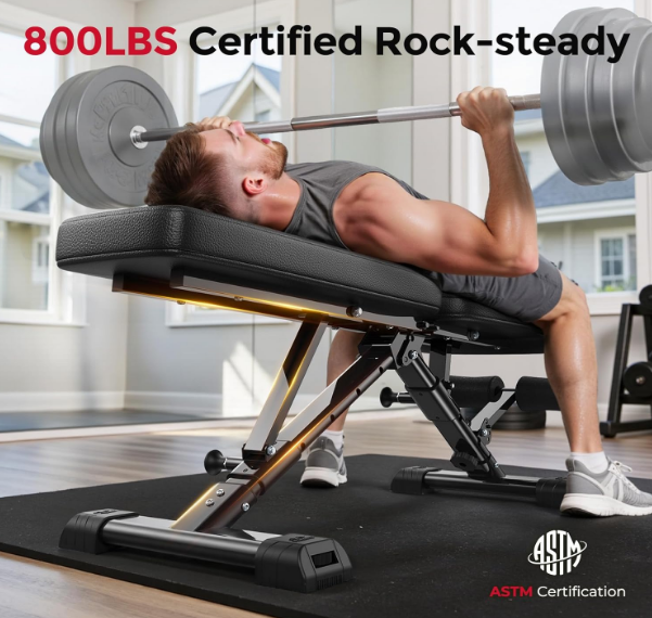 Flybird Adjustable Weight Bench for Home Strength Training - Image 2