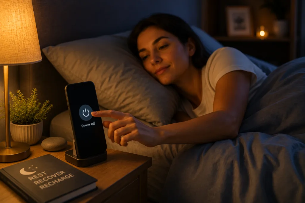 reducing phone use before bed for better sleep naturally