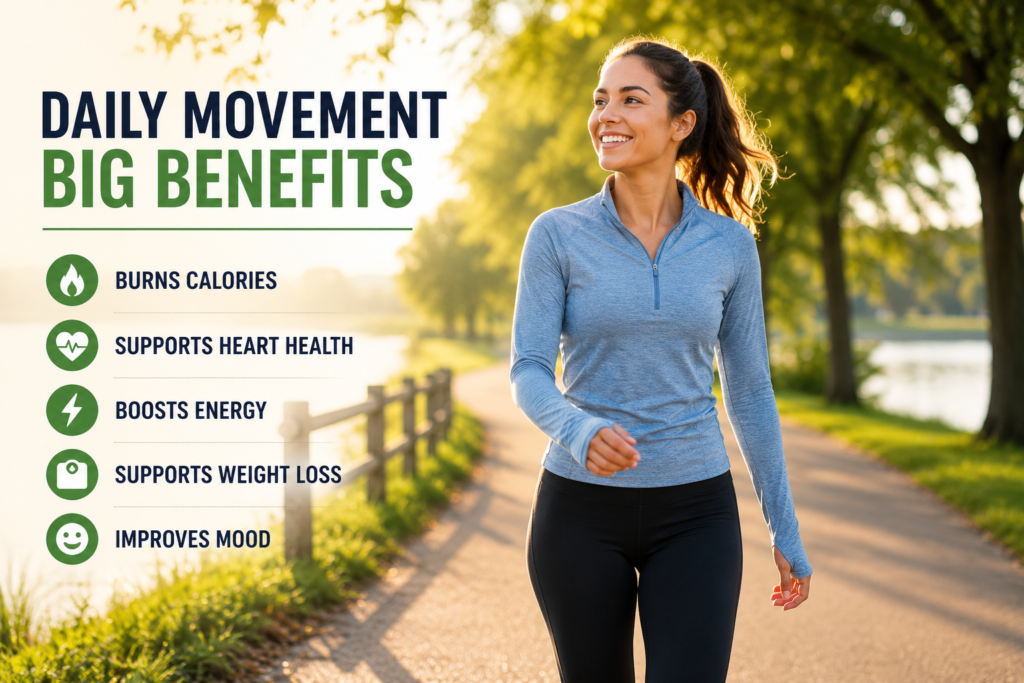 daily walking habit supporting healthy weight loss and wellness