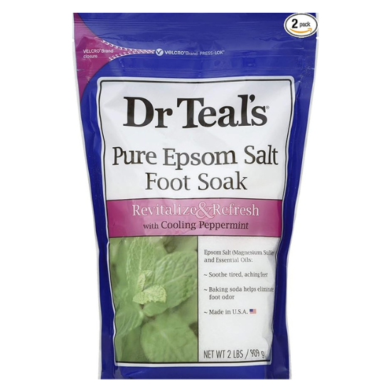 Dr. Teal’s Pure Epsom Salt Foot Soak Gift Set for Walking Recovery & Foot Relaxation