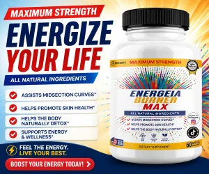 Energeia Burner Max, Natural Supplement, 60 Capsules, All Natural Ingredients, Vegan,