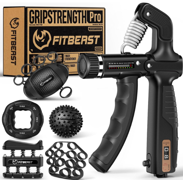 FitBeast Grip Strengthener Kit for Hand & Forearm Training