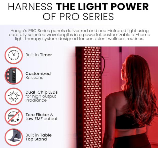 Hooga Red Light Therapy Device for Recovery & Wellness - Image 4