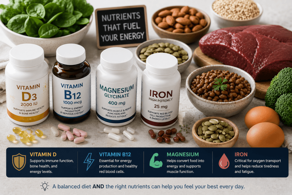 best vitamins for energy and tiredness
