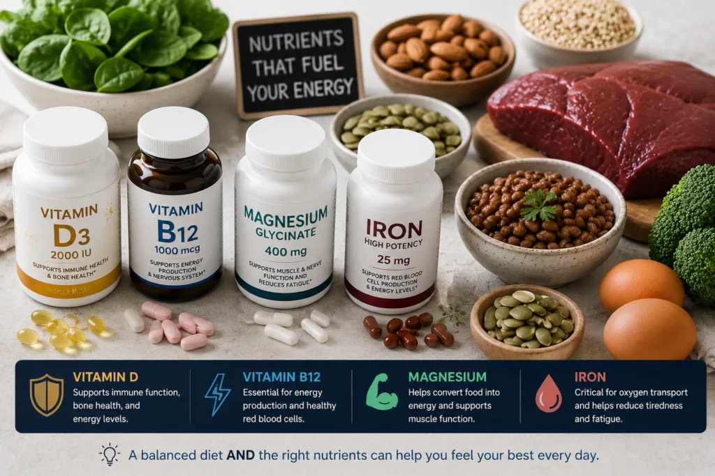 best vitamins for energy and tiredness