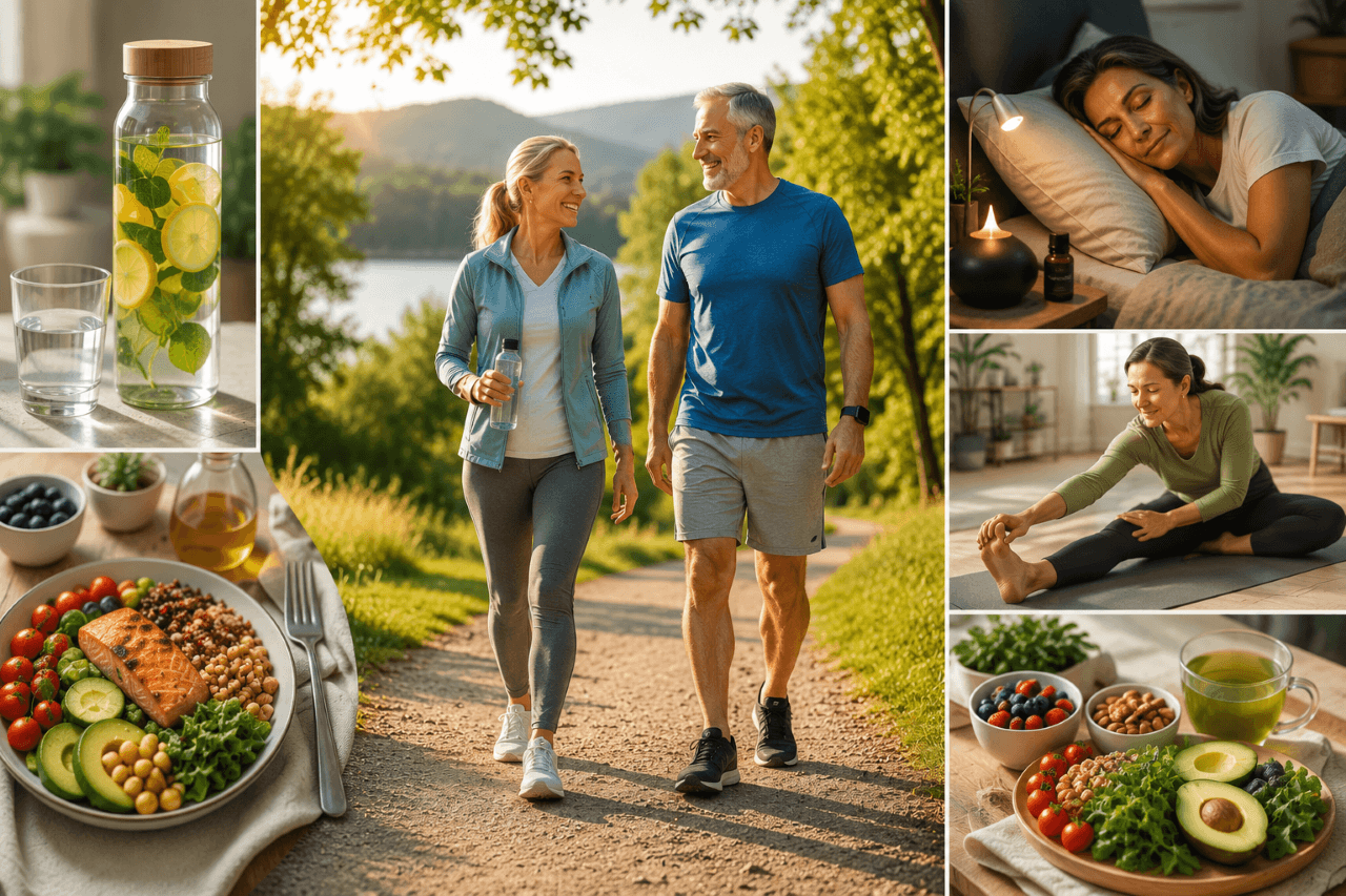 Healthy lifestyle habits that support healthy aging and longevity