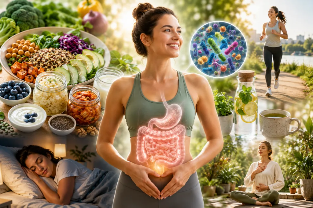 gut microbiome health and wellness lifestyle