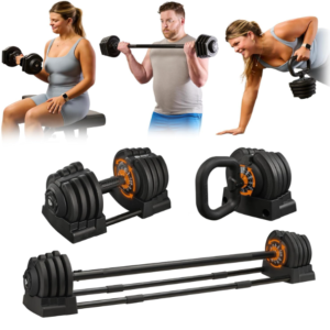 Lifepro Adjustable Dumbbells Set for Home Fitness