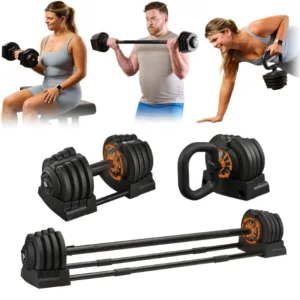 Adjustable dumbbells to support home strength training