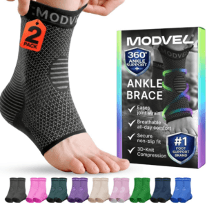 Modvel Foot & Ankle Compression Brace Socks for Support & Recovery