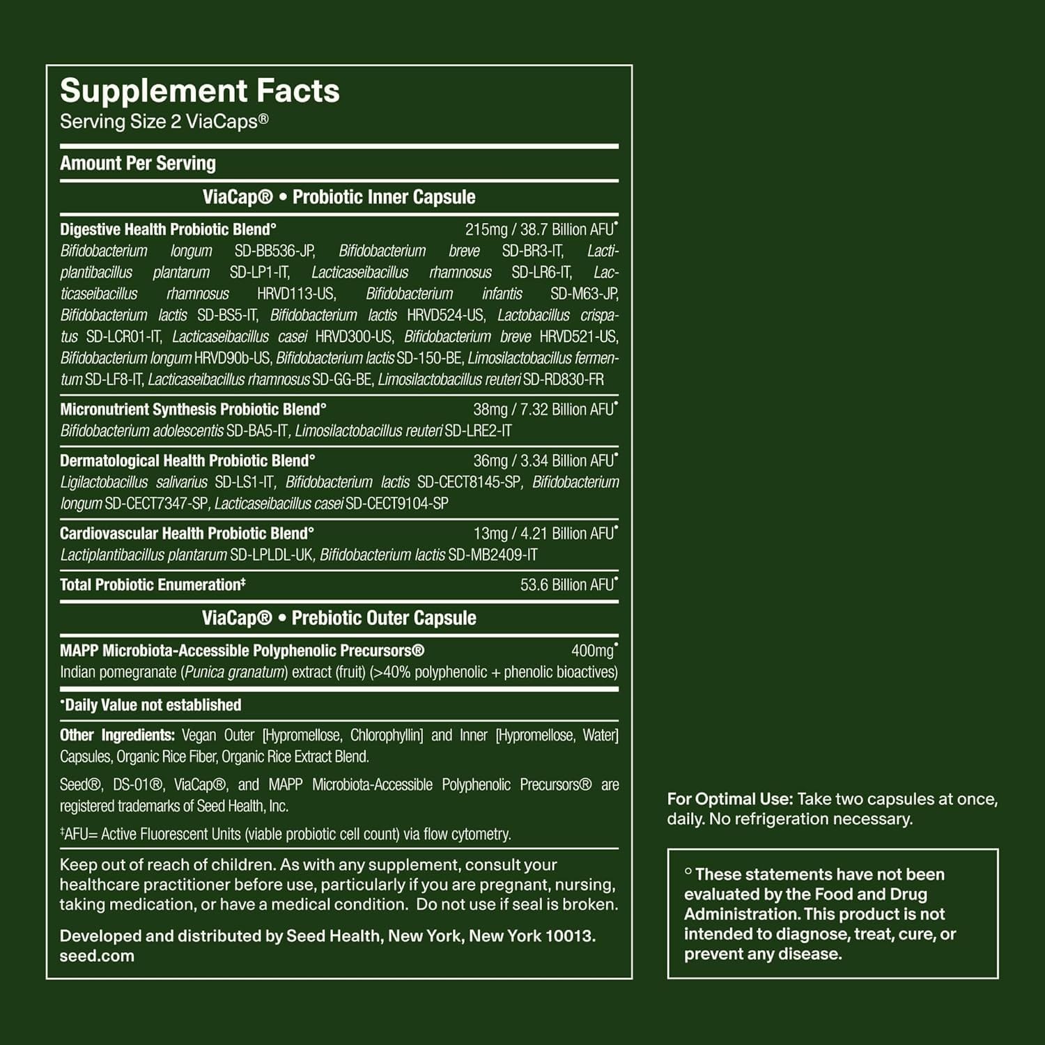 Seed DS-01 Daily Synbiotic & AM-02 Energy