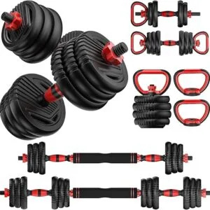 Adjustable dumbbells set for home workouts