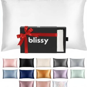 Blissy Mulberry Silk Pillowcase for Sleep, Hair & Skin Wellness