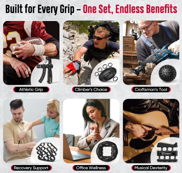 FitBeast Grip Strengthener Kit for Hand & Forearm Training - Image 7