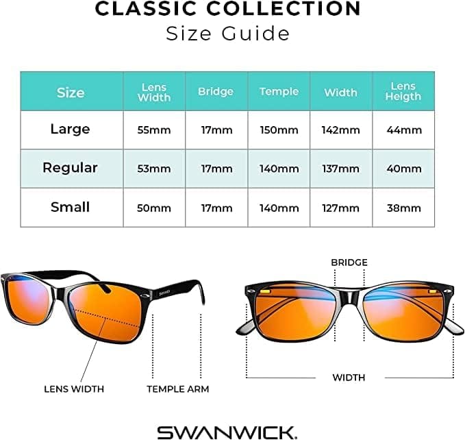 classic collection size guide