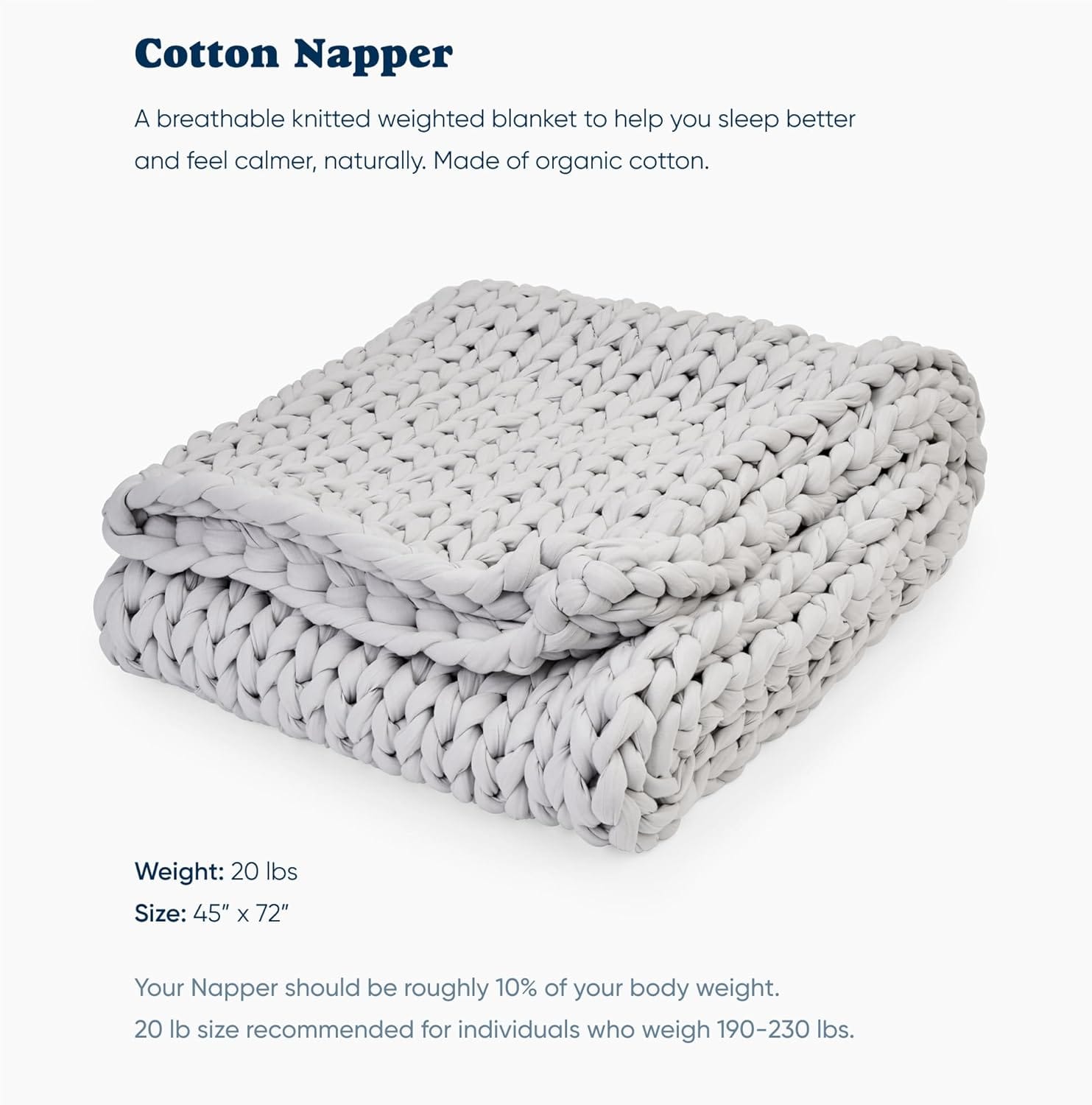 Bearaby cotton napper