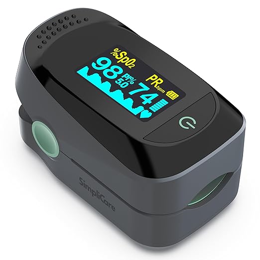 Fingertip Pulse Oximeter for Blood Oxygen & Heart Rate Monitoring
