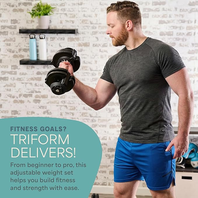 Lifepro Adjustable Dumbbells Set for Home Fitness - Image 3