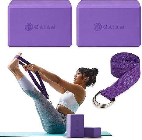 Gaiam Yoga Block for Pilates, Stretching & Mobility Training