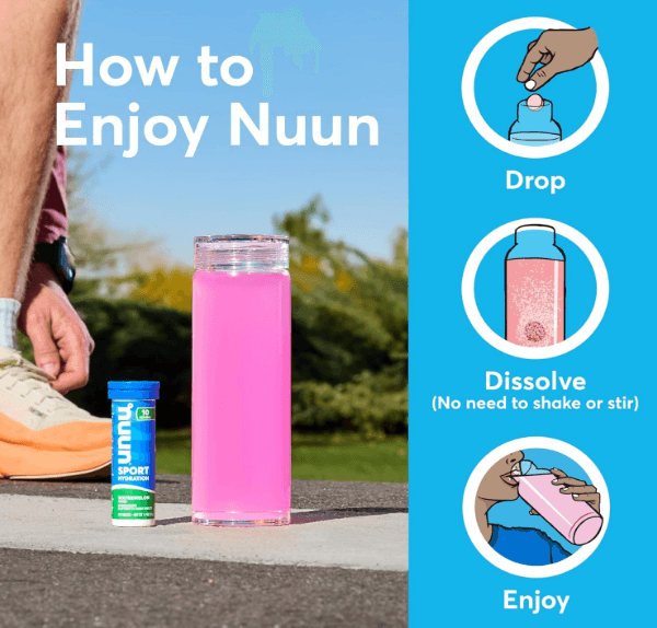 how to enjoy nuun drop dissolve enjoy