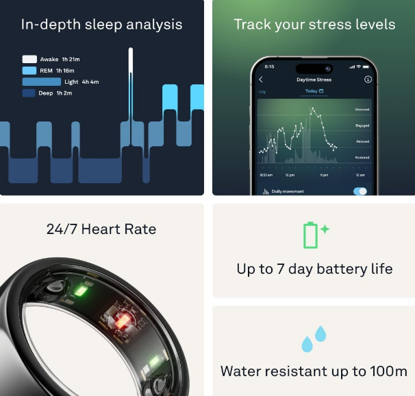 Oura Ring Gen3 Smart Ring for Sleep & Recovery Tracking - Image 5