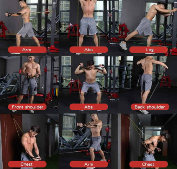Resistance Bands Set for Full Body Workout & Strength Training