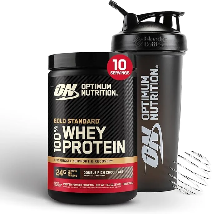 Optimum Nutrition Gold Standard whey protein for convenient dietary protein