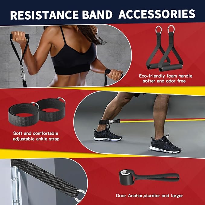 Resistance Bands Set for Full Body Workout & Strength Training - Image 4