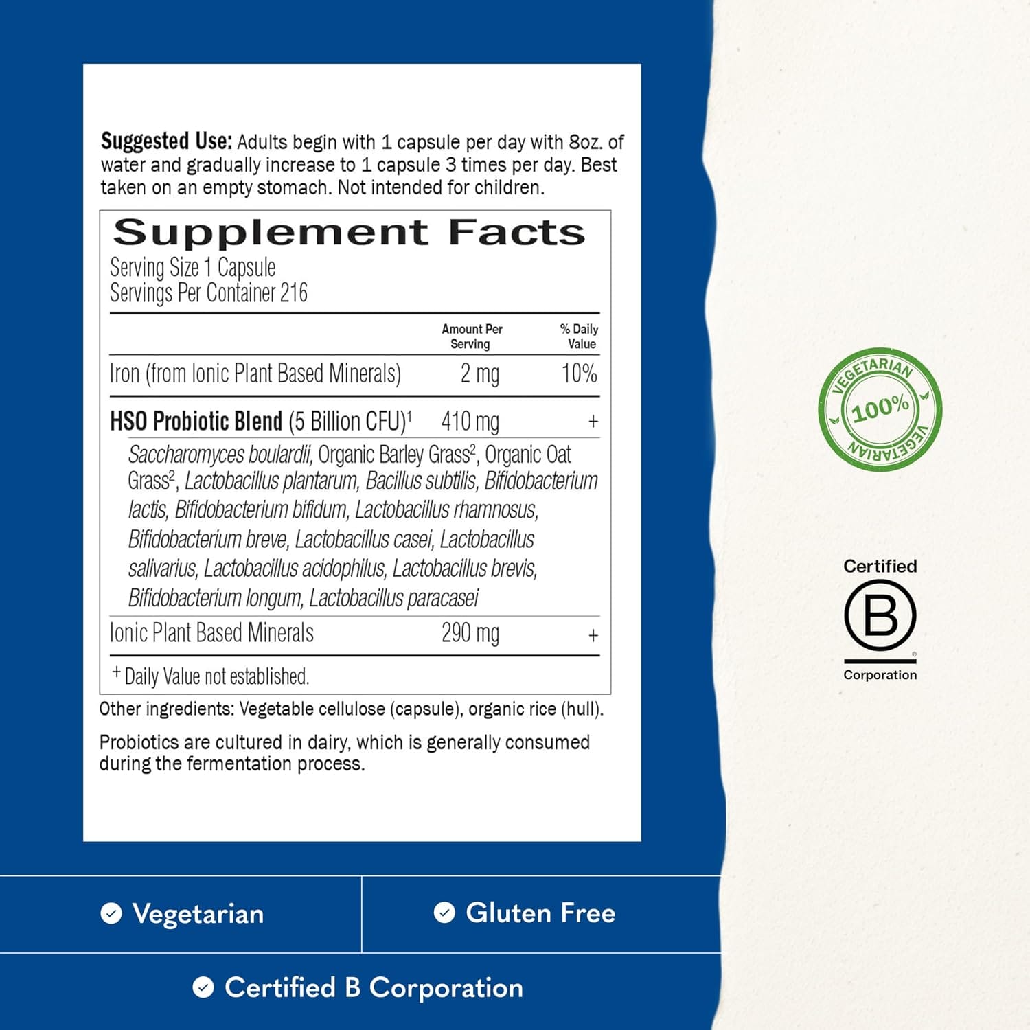 supplements facts garden life Probiotics