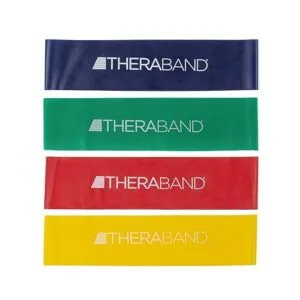 THERABAND 12" Resistance Band Loop 4-Set