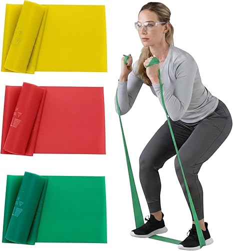THERABAND Resistance Bands Set for Strength & Mobility Training