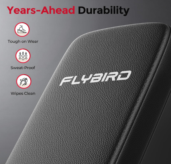 Flybird Adjustable Weight Bench for Home Strength Training - Image 6