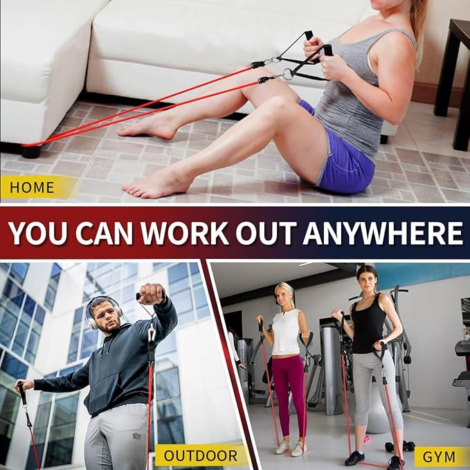 Resistance Bands Set for Full Body Workout & Strength Training - Image 6