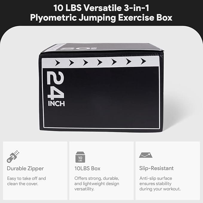 BalanceFrom 3-in-1 Foam Plyo Box for Training - Image 4