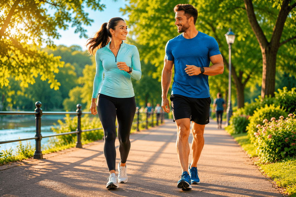 Daily walking to support healthy body fat reduction