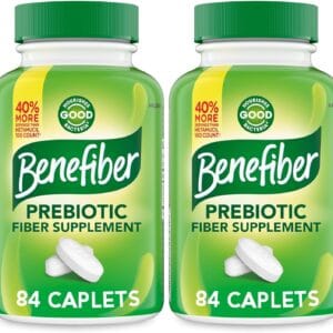 Benefiber Prebiotic Fiber Caplets for Gut Health