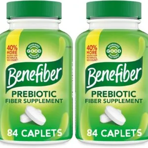 Benefiber Prebiotic Fiber Caplets for Gut Health