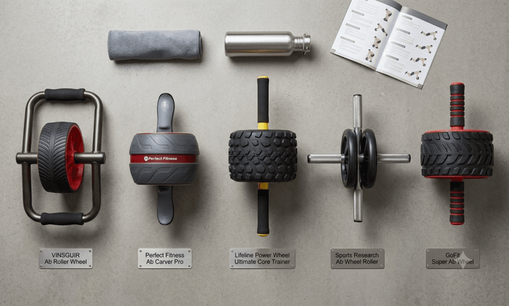 Different types of ab rollers for home workouts