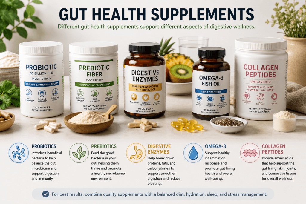 gut health supplements comparison