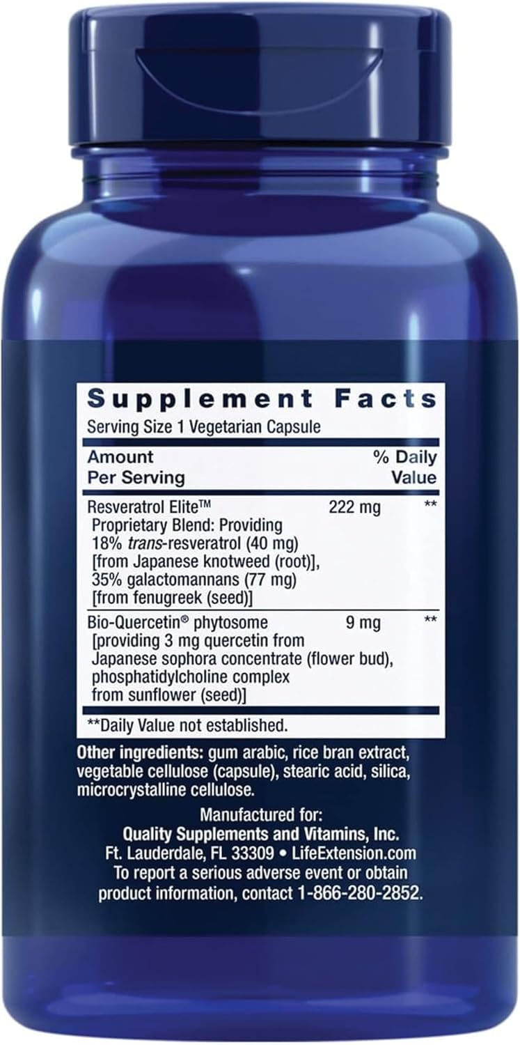 Life Extension Resveratrol Elite for Longevity - Image 2